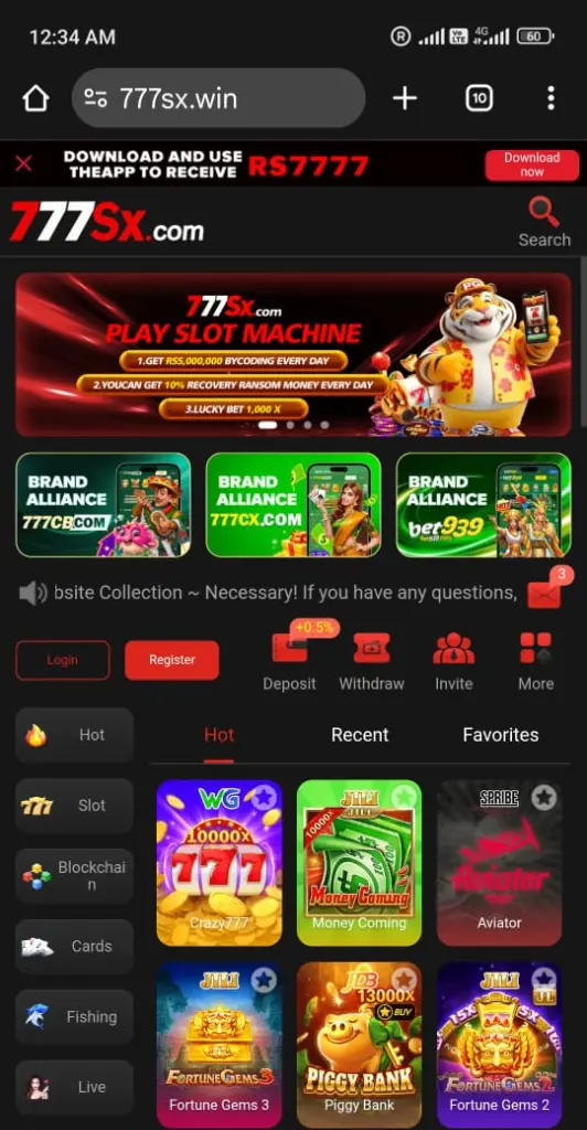 777sx Game new earning app